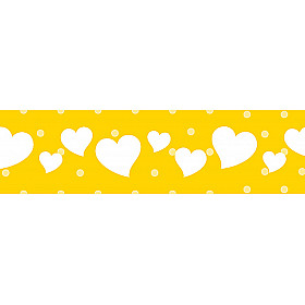 Mark's Japan Maste Washi Masking Tape - Grand Series - Heart - Yellow