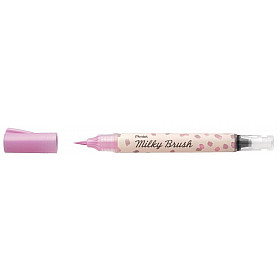 Pentel XGFH Dual Milky Brush Pen - Pastel Pink
