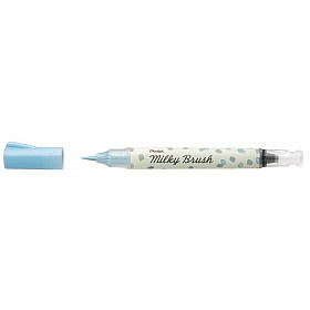 Pentel XGFH Dual Milky Brush Pen - Pastel Lightblue