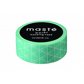 Mark's Japan Maste Washi Masking Tape - Mint Triangle (Limited Edition)