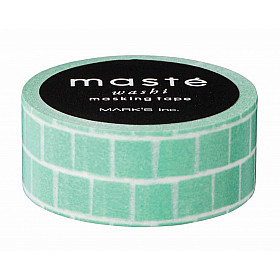 Mark's Japan Maste Washi Masking Tape - Green Block (Limited Edition)