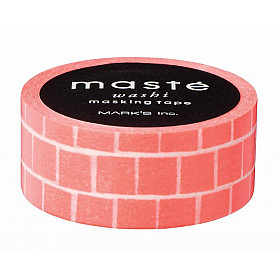Mark's Japan Maste Washi Masking Tape - Orange Block (Limited Edition)