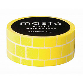 Mark's Japan Maste Washi Masking Tape - Yellow Block (Limited Edition)