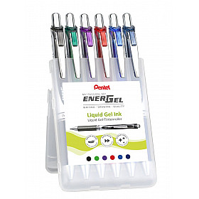Pentel BL77 Energel RT - 0.7 mm - Stand-up Case - Set of 6