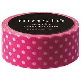Mark's Japan Maste Washi Masking Tape - Dot Basic - Pink (Limited Edition)