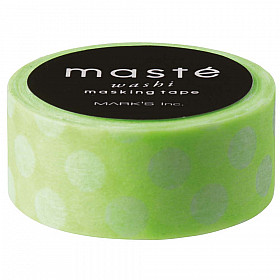 Mark's Japan Maste Washi Masking Tape - Dot Basic - Neon Light Green (Limited Edition)