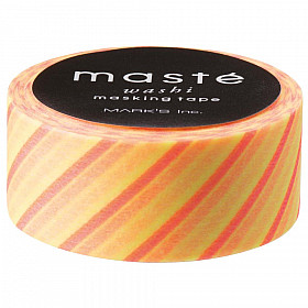 Mark's Japan Maste Washi Masking Tape - Stripe Basic - Neon Light Yellow (Limited Edition)