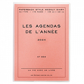 Hightide Les Agenda de L'Année Diary 2024 - A6 Weekly - Pink
