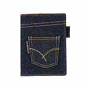 Hobonichi 5-Year Techo Leather Cover - A6 Size - Hollywood Ranch Market: Indigo Jeans Pocket