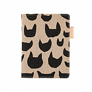 Hobonichi 5-Year Techo Leather Cover - A6 Size - minä perhonen: anone-anone (Black)
