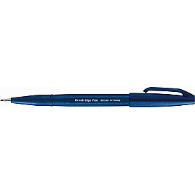Pentel Touch Brush Sign Pen SES15C - Blue Black
