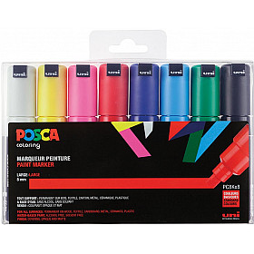 Uni Posca PC-8K Paint Marker - Broad - Set of 8