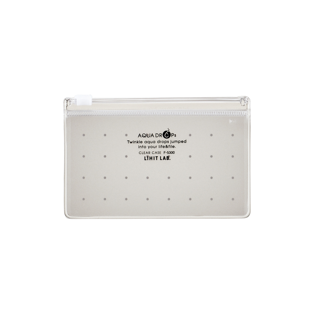 Clear Case Zipperbags LIHIT LAB Aquadrops Clear Case Zipperbag