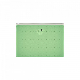 LIHIT LAB Aquadrops Clear Case Zipperbag - Size A5 - Green