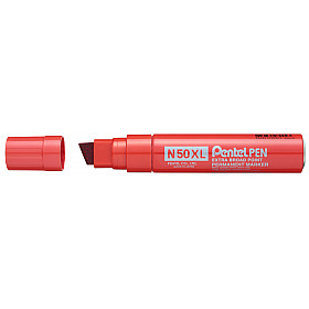 Pentel N50XL Marker - Extra Broad - Red