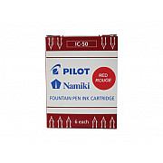 Pilot IC-50 Fountain Pen Ink Cartridge - Box of 6 - Red