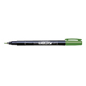 Tombow Fudenosuke Brush Pen - Hard - Green