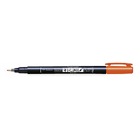 Tombow Fudenosuke Brush Pen - Hard - Orange