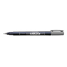 Tombow Fudenosuke Brush Pen - Hard - Grey