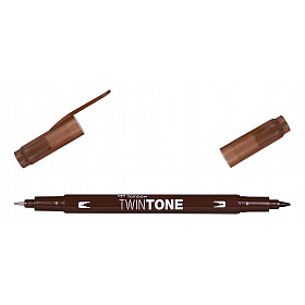 Tombow TwinTone Marker - Chocolate