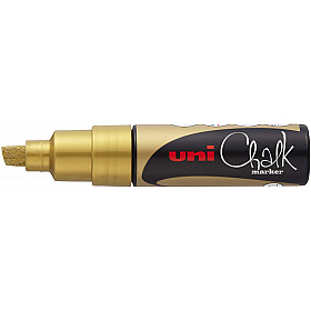 Uni PWE-8K Chalk Marker - Broad - Gold