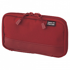 LIHIT LAB Smart Fit Act Compact Pen Case - Red