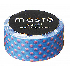Mark's Japan Maste Washi Masking Tape - Blue Polka Dots