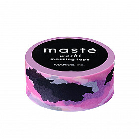Mark's Japan Maste Washi Masking Tape - Camouflage Pink
