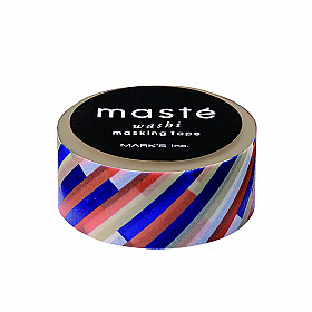 Mark's Japan Maste Washi Masking Tape - Navy Stripes