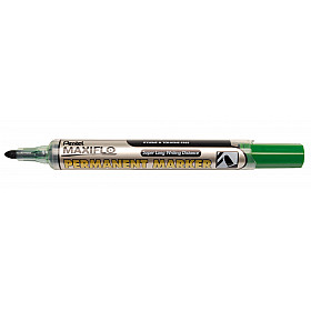 Pentel Maxiflo NLF50 Permanent Marker - Bullet Tip - 1.5 mm - Green