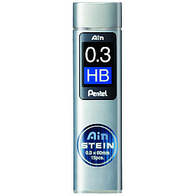 Pentel Ain STEIN C273-HB Silica Enhanced Pencil Lead - 15 pcs - 0.3 mm - HB
