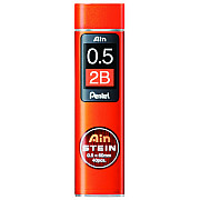 Pentel Ain STEIN C275-2B Silica Enhanced Pencil Lead - 40 pcs - 0.5 mm - 2B