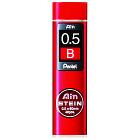 Pentel Ain STEIN C275-B Silica Enhanced Pencil Lead - 40 pcs - 0.5 mm - B