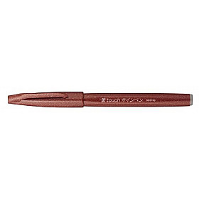 Pentel Touch Brush Sign Pen SES15C - Brown
