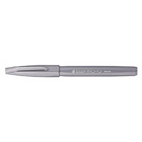 Pentel Touch Brush Sign Pen SES15C - Grey