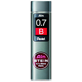 Pentel Ain STEIN C277-B Silica Enhanced Pencil Lead - 40 pcs - 0.7 mm - B