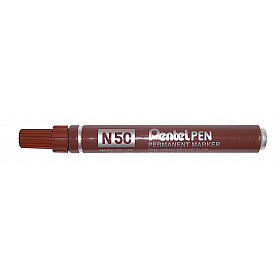 Pentel N50 Marker - Bullet - Brown