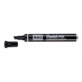 Pentel N60 Marker - Chisel - Black