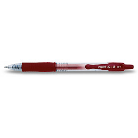 Pilot G2 7 Gel Ink Pen - Dark Red