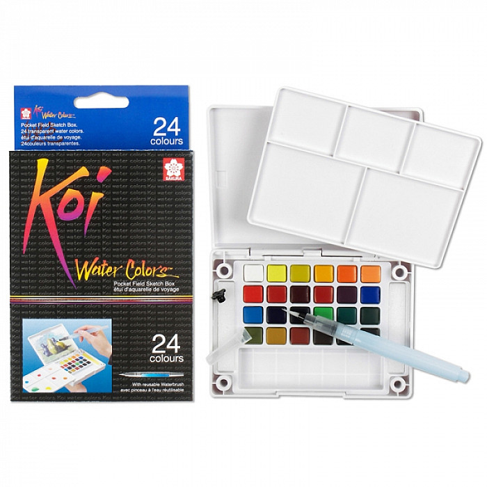 Koi Coloring Brush Pen Set of 24