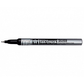 Sakura Pen-Touch Permanent Marker - Extra Fine - 0.7 mm - Silver