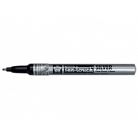 Sakura Pen-Touch Permanent Marker - Fine - 1.0 mm - Silver