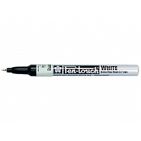 Sakura Pen-Touch Permanent Marker - Extra Fine - 0.7 mm - White
