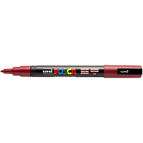 Uni Posca PC-3M Paint Marker - Fine - Dark Red
