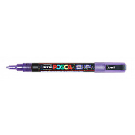 Uni Posca PC-3ML Paint Marker - Fine - Glitter Violet