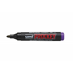 Uni PM-122 Prockey Permanent Marker - Bullet - Violet