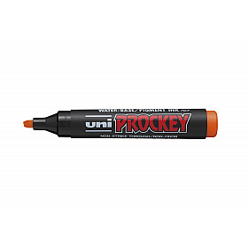 Uni PM-126 Prockey Permanent Marker - Chisel - Orange