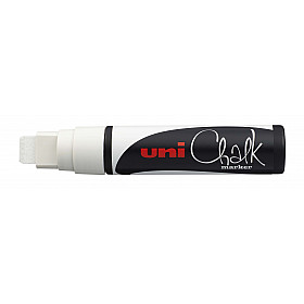 Uni PWE-17K Chalk Marker Krijtstift - Extra Breed - Wit