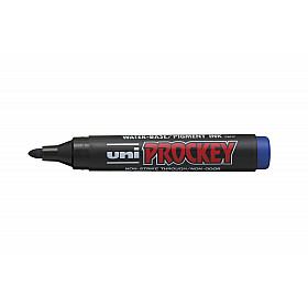 Uni PM-122 Prockey Permanent Marker - Bullet - Blue