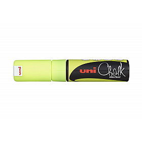 Uni PWE-8K Chalk Marker - Broad - Fluo Yellow